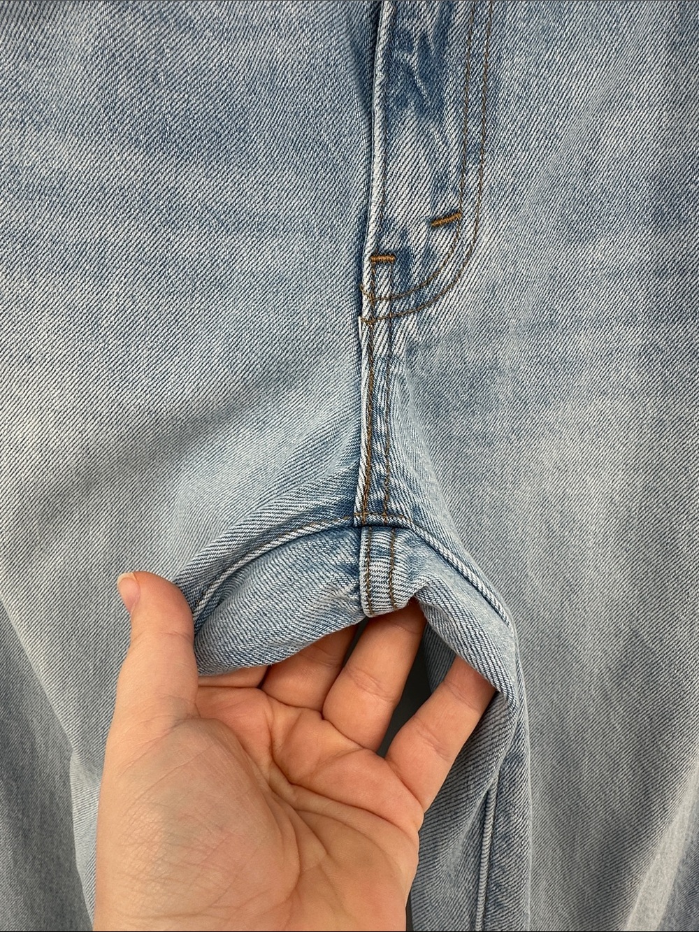 Levi's Premium Baggy Dad Y2K Streetwear Skater Retro Light Blue Jeans Sz25 - Picture 6 of 14